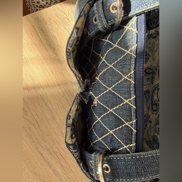 Vera Bradley Stylish Denim Shoulder Bag - Picture 9 of 14